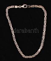 Fonott ezüst(Ag) karkötő, jelzett, 7 g