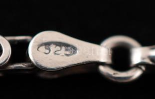 Fonott ezüst(Ag) karkötő, jelzett, 7 g