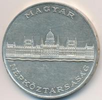 1956. 25Ft Ag "10 éves a forint / Parlament" T:2