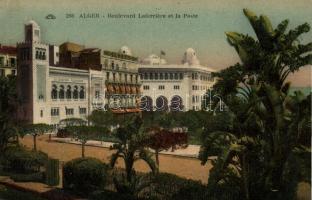 Algiers, Alger; Boulevard Laferriere et la Poste / Boulevard and Post (EK)