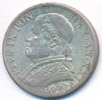 Olasz Államok / Pápai Államok 1867R 1L Ag "IX. Pius" T:2-
Italian States / Papal States 1...