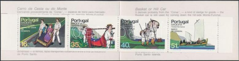 Means of transport stamp-booklet Szállítóeszközök bélyegfüzet