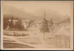 cca 1880 Alsótátrafüred, keményhátú fotó Divald K. műterméből, 16x11 cm /
cca 1880 Dolný Smokovec(Ba...