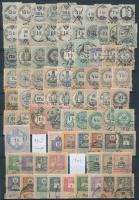 157 db háború előtti magyar okmánybélyeg berakólapon