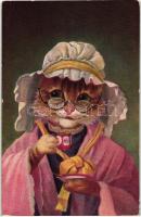 Cat woman, Marke Egemes Serie 51. Nr. 3.