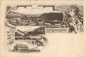 Körösmező mit Bahnhof