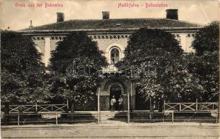 Hadikfalva, Dornesti (Bukovina); vasútállomás / Railway station (EB)