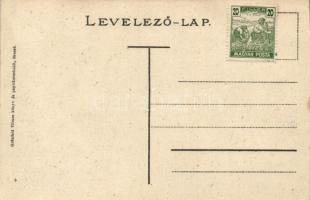 Predeál, Határszél. Csendőrlaktanya, elemi iskola; kiadja Grünfeld Vilmos / Gendarmeriekaserne, Staa...