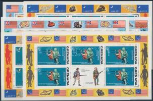 1975-1977 17 klf bélyeg, 1 hatos füzetösszefüggés és 6 db kisív 2 stecklapon 1975-1977 17 stamps + s...