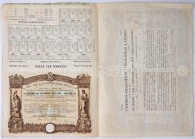 Budapest 1906. "Pesti Hazai Első Takarékpénztár-Egyesület" nyeremény-kötvénye 100K-ról, sz...