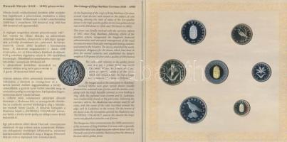 2008. 1Ft-100Ft 7klf db + Mátyás denár Ag fantáziaverete "Reneszánsz emlékév" dísztokos sz...