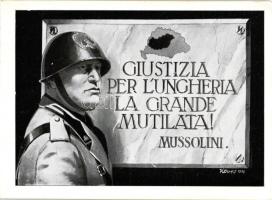 'Giustizia per l'Ungheria la grande mutilata' Mussolini, irredenta 'Magyar Nemzeti Szövetség' s: Köves (EK)