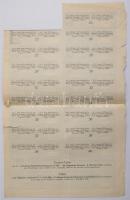 Budapest 1911. &quot;A Magyar Leszámítoló- és Pénzváltó Bank&quot; 4 1/2%-os községi kötvény 5.000K-...