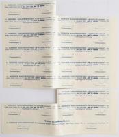 Budapest 1926. "Borsodi Szénbányák Részvénytársaság" 10 részvénye egyenként 10P-ről szelvé...