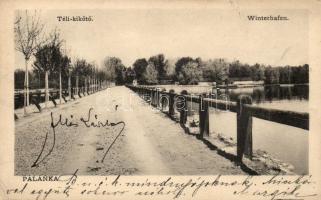 Palánka, Backa Palanka; Téli kikötő, kiadja Müller Gyula / Winterhafen