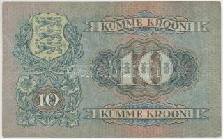 Észtország 1928. 10K T:III,III-
Estonia 1928. 10 Krooni C:F,VG