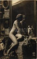 Erotic art postcard (pinhole)