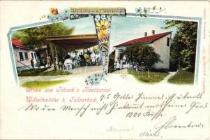 Tullnerbach, Wilhelmshöhe; Tobisch's Restaurant, floral No. 5827. (EK)