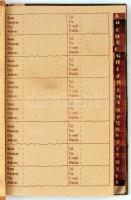 Szép állapotú termésekkel díszített használatlan telefonregiszter, 22x17 cm