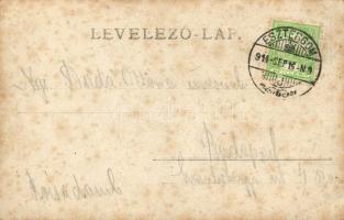 Esztergom, Látkép hajókikötővel; kiadó Stromf Ignácz (fl)