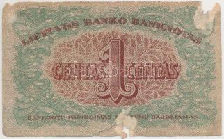 Litvánia 1922. 1c T:III-,IV
Lithuania 1922. 1 Centas C:VG,G