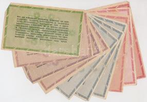 1946. 10db vegyes adópengő, közte fordított címeres, és több sorozat- és sorszám nélküli T:vegyes