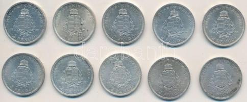 1936. 2P Ag "Liszt Ferenc" (10x) T:2