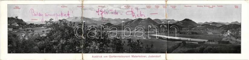 Judendorf; Ausblick vom Gartenrestaurant Materleitner panoramacard (worn by the folding)