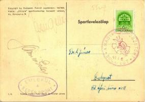 1936 FTC Sporttelep, az osztrákok ellen 5:3-ra győző magyar csapat: dr. Dietz, Szűcs, Toldi, Seres, ...
