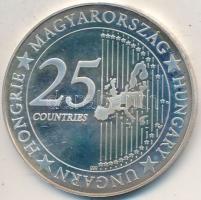 DN Euró fantázia - Csodaszarvas Ag emlékérem (20g/0.999/38,5mm) T:PP kis oxidáció, ujjlenyomat