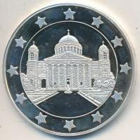 DN "Euró fantázia - Esztergomi Bazilika" Ag emlékérem (20g/0.999/38,5mm) T:PP kis oxidáció...