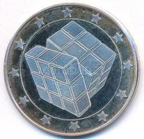 DN "Euró fantázia - Rubik kocka" Ag emlékérem (20g/0.999/38,5mm) T:PP felületi karc