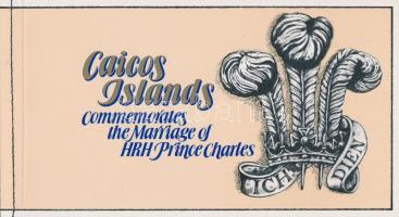 1981 Diana és Károly herceg esküvője bélyegfüzet Mi 12-14