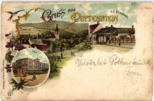 Pottenstein, Art Nouveau, litho (EK)
