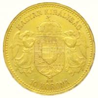 1905. 10K Au "Ferenc József" Körmöcbánya (3.40g/0.900) T:2
Hungary 1905. 10 Korona Au &qu...