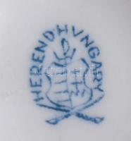 Herendi petrezselyem mintás porcelán váza, kézzel festett, hibátlan, jelzett, m: 15 cm