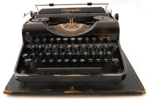 Retro írógép, kulcs nélkül, 32×34 cm