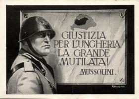 Giustizia per lUngheria la grande mutilata Mussolini, irredenta, kiadja a Magyar Nemzeti Szövetség s: Köves (EK)