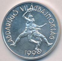1989. 500Ft Ag "1990. Labdarúgó VB - 2 játékos" dísztokban T:BU