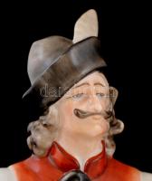 Herendi táncoló juhász, kézzel festett, hibátlan, jelzett, m: 30 cm