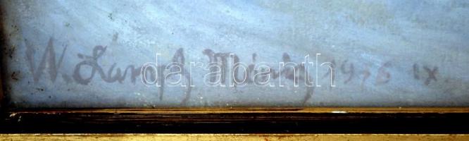 W. Lampl Mária (1914-2005): Csendélet gyümölcsökkel, olaj, farost, keretben, 38,5×49,5 cm