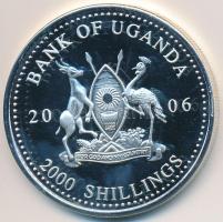 Uganda 2006. 2000Sh Ag "A labdarúgás halhatatlanjainak csarnoka - Brazília 2000-es évek/Roberto Carlos" (24,9g) T:PP felületi karc Uganda 2006. 2000 Shillings Ag "Hall of Fame of football - Brazil 2000s/Roberto Carlos" (24,9g) C:PP slightly scratched