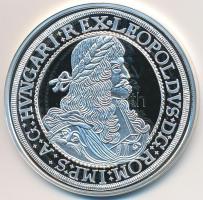 DN "Magyar tallérok utánveretben - I. Lipót tallérja 1687" Ag emlékérem tanúsítvánnyal (20g/0.999/38,6mm) T:PP