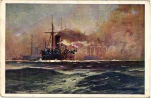 4 db RÉGI motívum lap: katonai, uralkodó, hajó, és hadihajó témájú képeslapok /