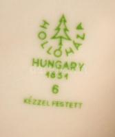 Hollóházi FTC labdarúgó, kézzel festett, jelzett, hibátlan, m:27,5 cm