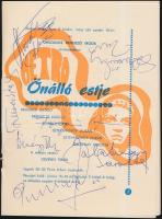 1970 A Metro együttes tagjai, Zalatnay Sarolta és Dévényi Tibor aláírása műsorfüzetben