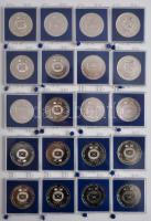 1984. "Levélbélyeggyűjtők Első Hazai Egyesülete / MABÉOSZ" (10x) fém emlékérmek + 1985. "Felszabadulási Jubileumi Bélyegkiállítás Kecskemét / MABÉOSZ" (10x) fém emlékérmek T:1,1-