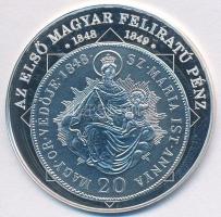 DN "A magyar nemzet pénzérméi - Az első magyar feliratú pénz 1848-1849" Ag emlékérem tanús...