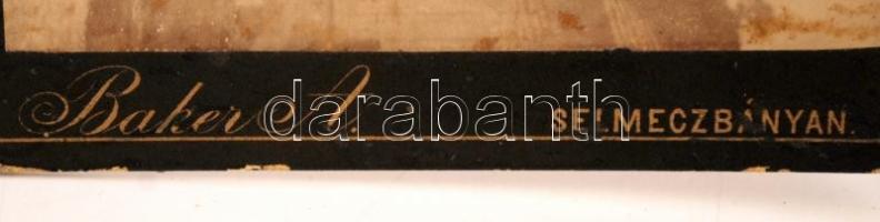 cca 1890 Korabeli keményhátú fotó:Selmecbánya: M. K. Bányászati és Erdészeti Akadémia Baker Alajos m...