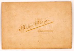cca 1890 Korabeli keményhátú fotó:Selmecbánya: M. K. Bányászati és Erdészeti Akadémia Baker Alajos m...